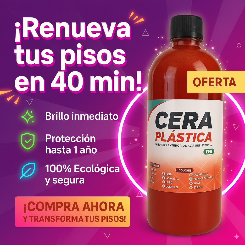 💎 CERA PLÁSTICA PROFESIONAL 100% ECOLÓGICA ☘️– ¡Renueva tus Pisos en 40 Minutos!💥