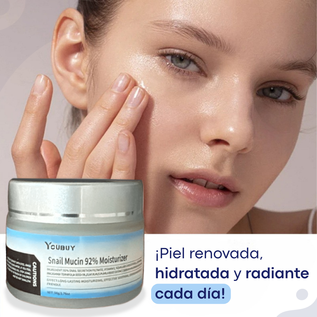 CREMA DE BABA CARACOL AL 92% - HIDRATA, REPARA, CICATRIZA, REGENERA, CON ALANTOÍNA, ACIDO GLICOLICO, COLAGENO Y ELASTINA🐌