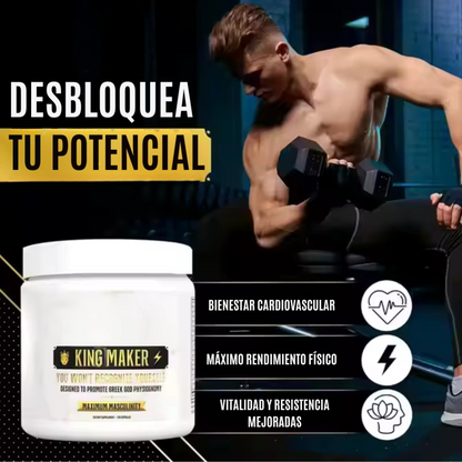 KING MAKER - POTENCIADOR DE TESTOSTERONA ⭐⭐⭐⭐⭐ (4.93 / 5.0) + 1000 Valoraciones