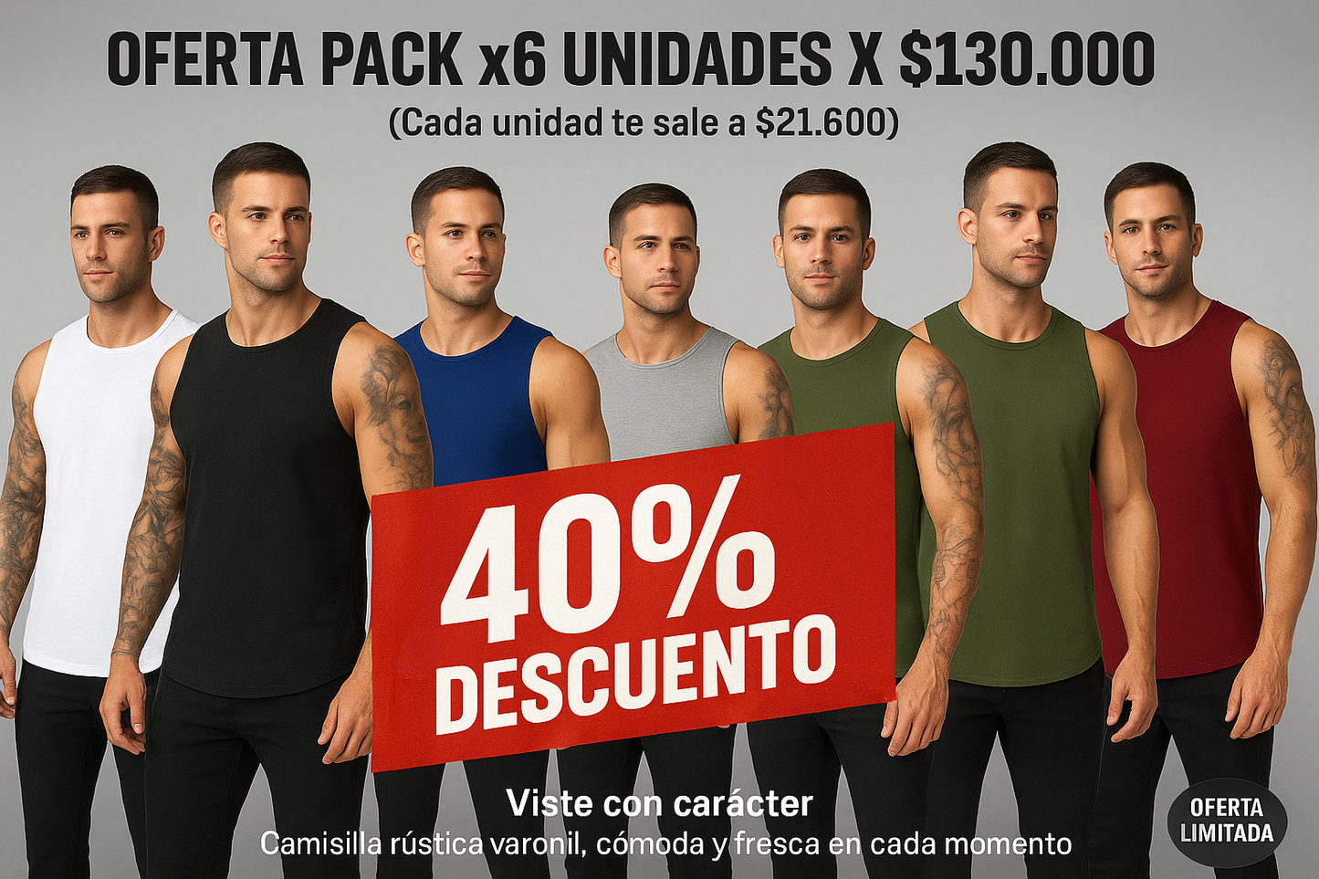 CAMISILLA PREMIUM 100% ALGODON