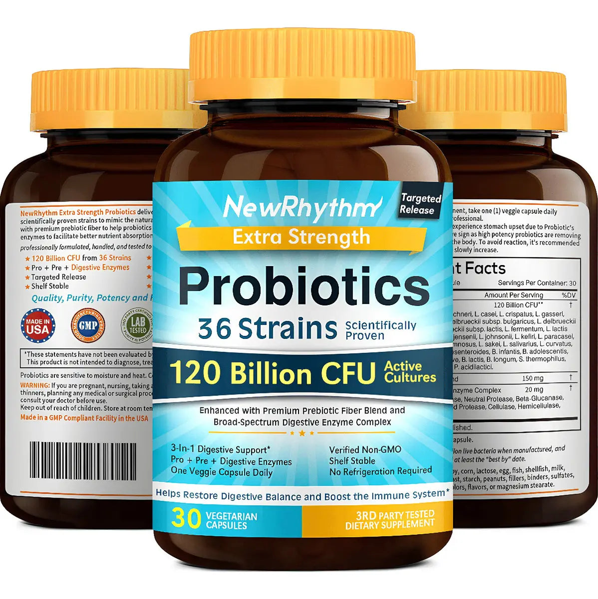 Probioticos CFU 120 Billion NewRhythm