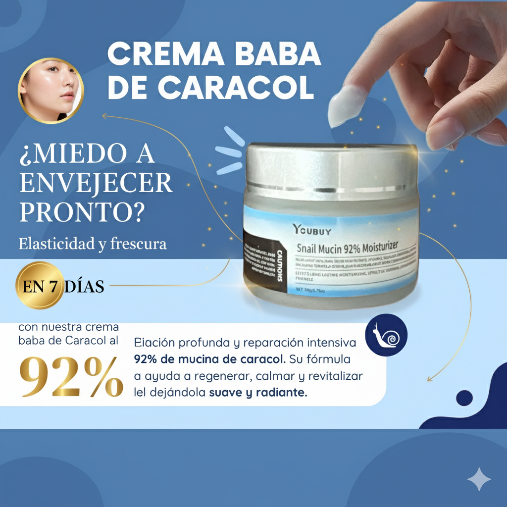 BABA CARACOL AL 92% - HIDRATA Y REPARA