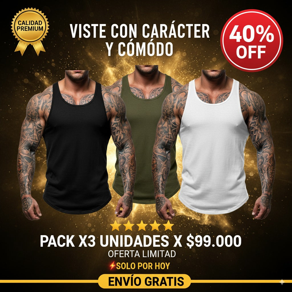 🔥 CAMISILLAS PREMIUM  100% ALGODÓN NATURAL ⚡ TRANSFORMA TU COMODIDAD  🏆 "                                                            ARMA TUS PACKS X3 O POR X6 UNIDADES