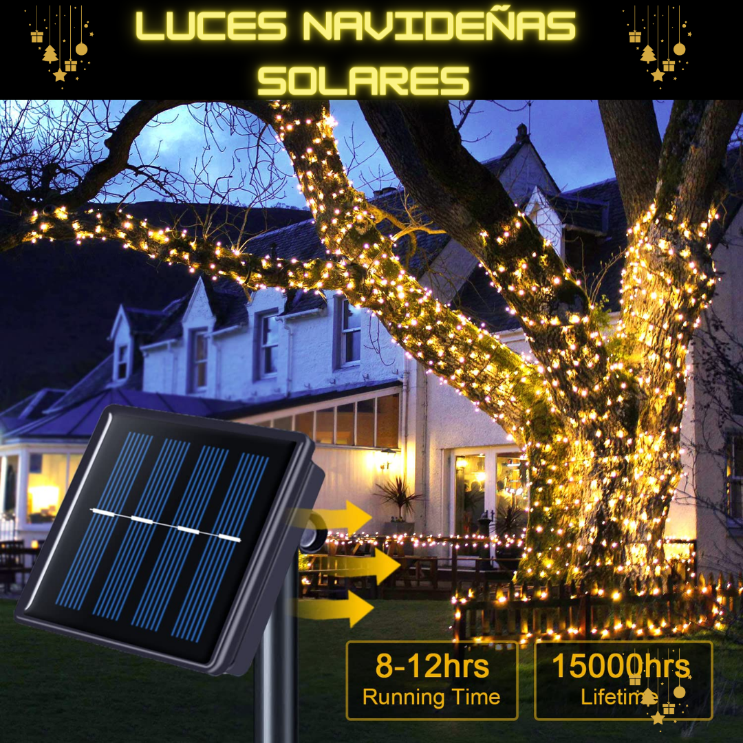 ❗ECOLOGICAS❗ LUCES SOLARES NAVIDEÑAS