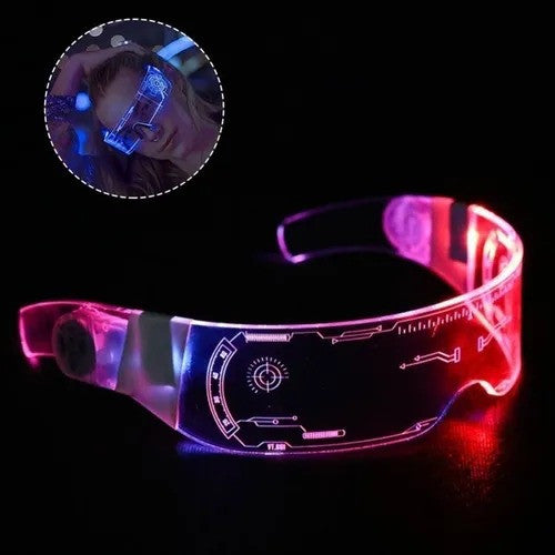 GAFAS TECHNO CYBORG DE LUZ LED RGB