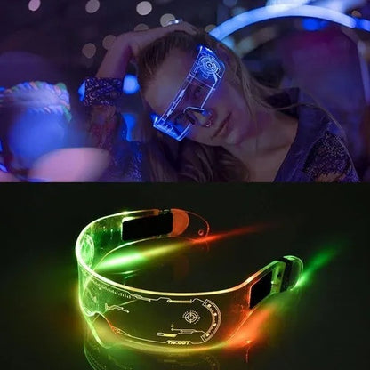 GAFAS TECHNO CYBORG DE LUZ LED RGB